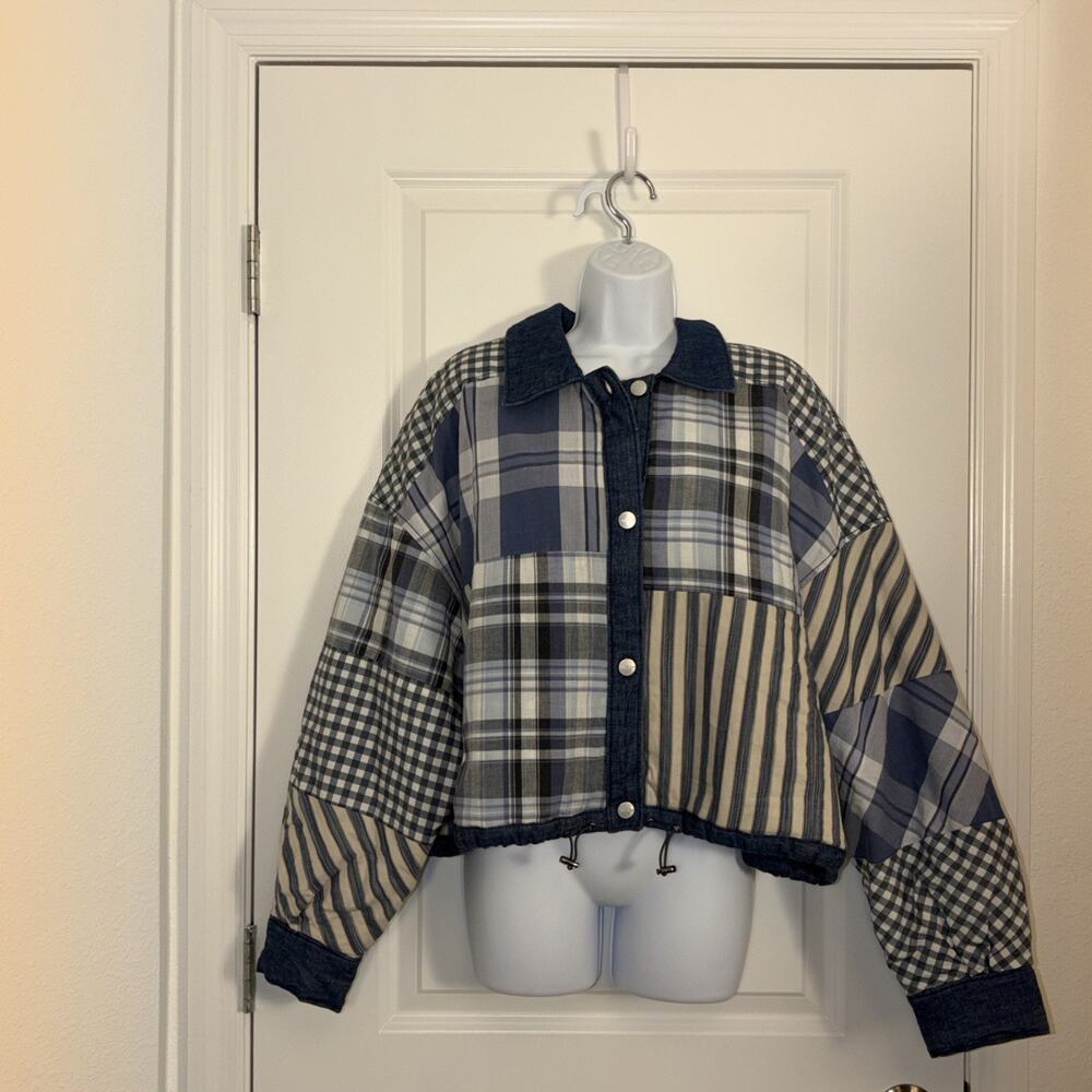 pilcro patchwork jacket Xl